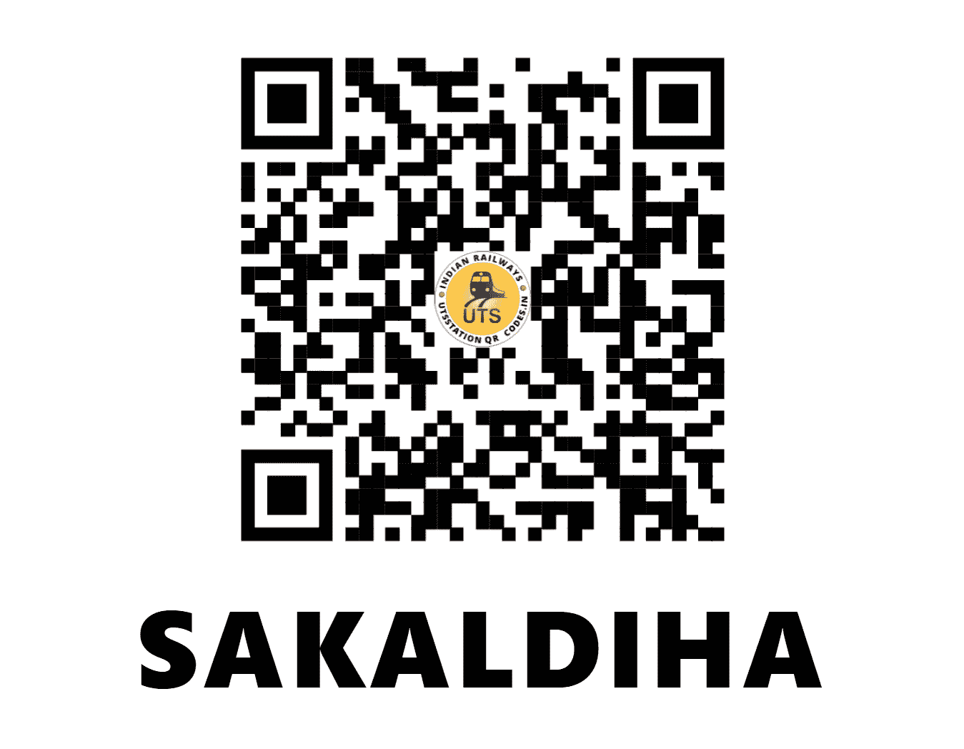 UTS QR Code for SAKALDIHA - SLD - EC (UTTAR PRADESH)